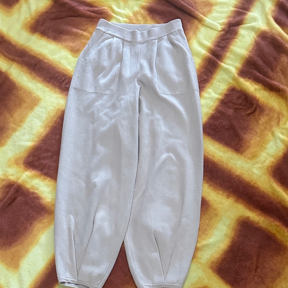 Stylish White Jogger Pants